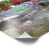 CANAL BOATS FOTO AFDRUK (Hoek)