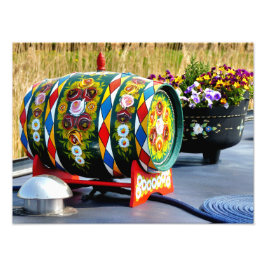 CANAL BOATS FOTO AFDRUK