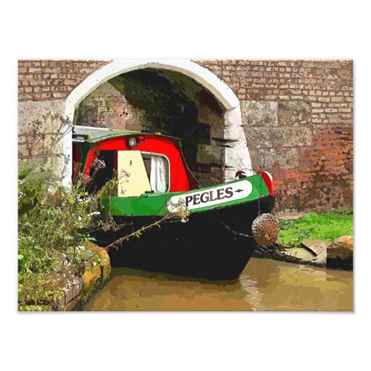 CANAL BOATS FOTO AFDRUK (Voorkant)