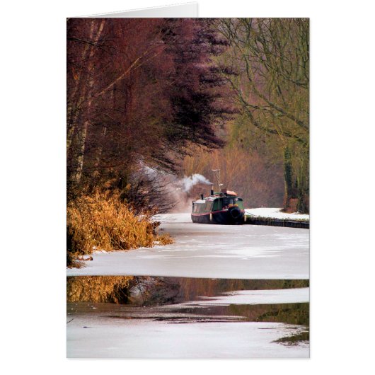 CANAL BOATS GREETINGS KAART (Voorkant)