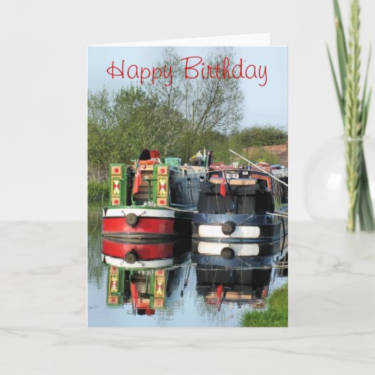 CANAL BOATS KAART (Voorkant)