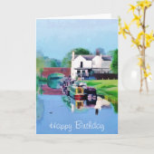 CANAL BOATS KAART (Gele Bloem)