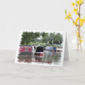 CANAL BOATS KAART (Gele Bloem)