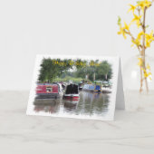 CANAL BOATS KAART (Gele Bloem)