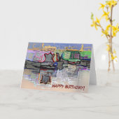 CANAL BOATS KAART (Gele Bloem)