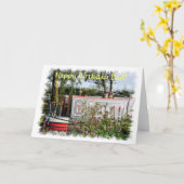 CANAL BOATS KAART (Gele Bloem)