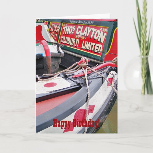 CANAL BOATS KAART (Voorkant)