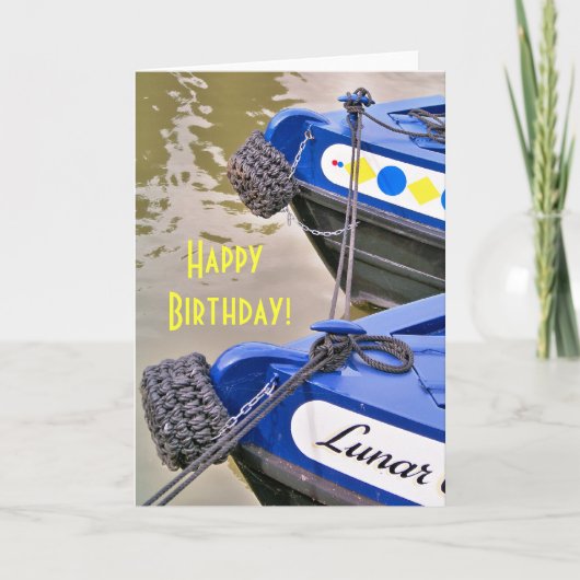 CANAL BOATS KAART (Voorkant)