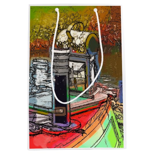 CANAL BOATS MEDIUM CADEAUZAKJE (Voorkant)