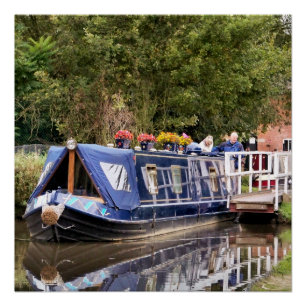 CANAL BOATS PERFECT POSTER