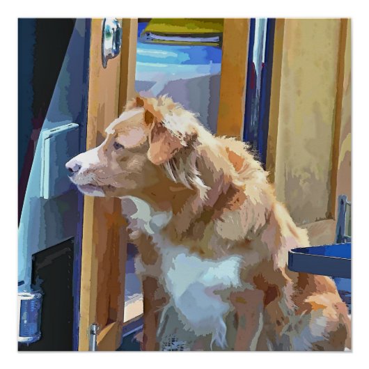 CANAL BOATS POSTER (Voorkant)