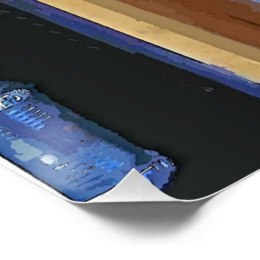 CANAL BOATS POSTER (Hoek)