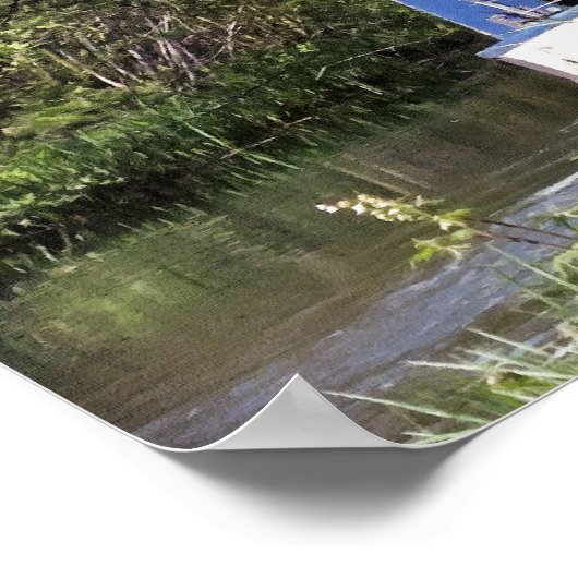 CANAL BOATS POSTER (Hoek)