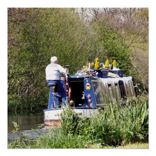 CANAL BOATS POSTER (Voorkant)