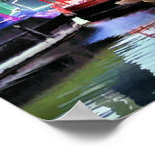 CANAL BOATS POSTER (Hoek)