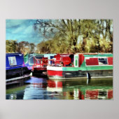 CANAL BOATS POSTER (Voorkant)