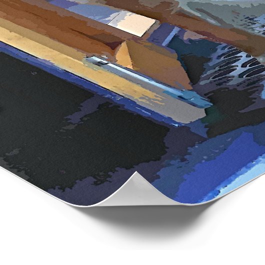 CANAL BOATS POSTER (Hoek)