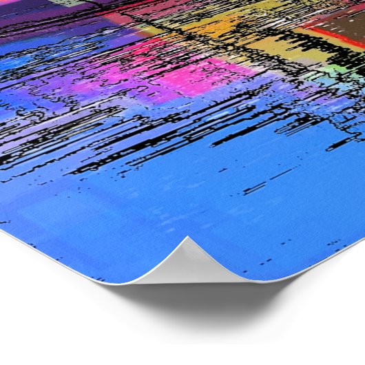 CANAL BOATS POSTER (Hoek)