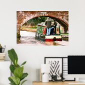 CANAL BOATS POSTER (Thuiskantoor)