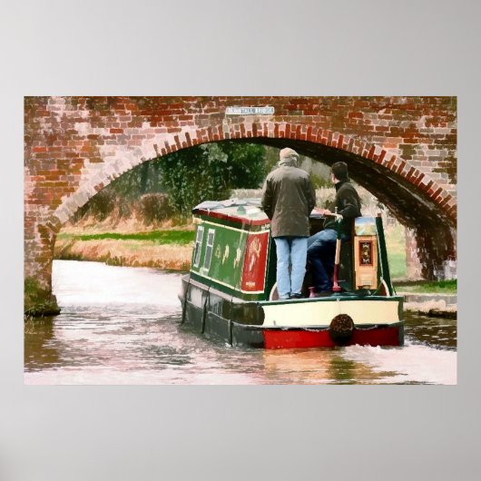 CANAL BOATS POSTER (Voorkant)