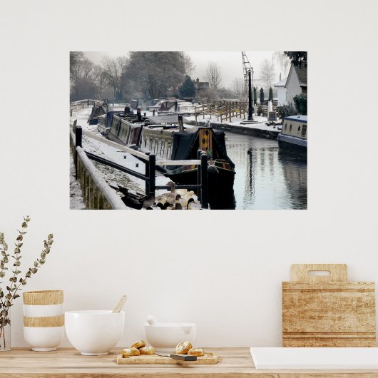 CANAL BOATS POSTER (Keuken)