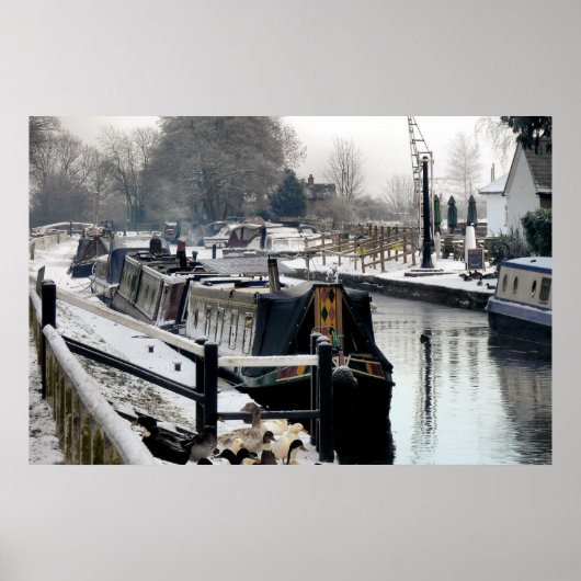 CANAL BOATS POSTER (Voorkant)