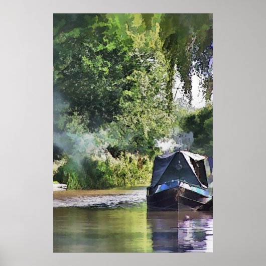 CANAL BOATS POSTER (Voorkant)