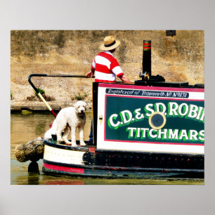 CANAL BOATS POSTER