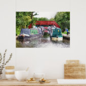 CANAL BOATS POSTER (Keuken)