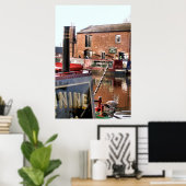 CANAL BOATS POSTER (Thuiskantoor)