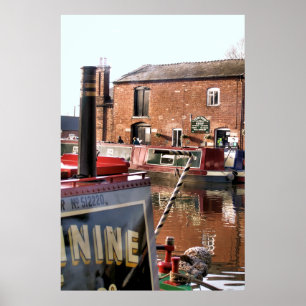 CANAL BOATS POSTER