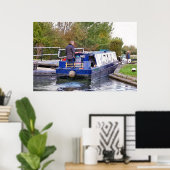 CANAL BOATS POSTER (Thuiskantoor)