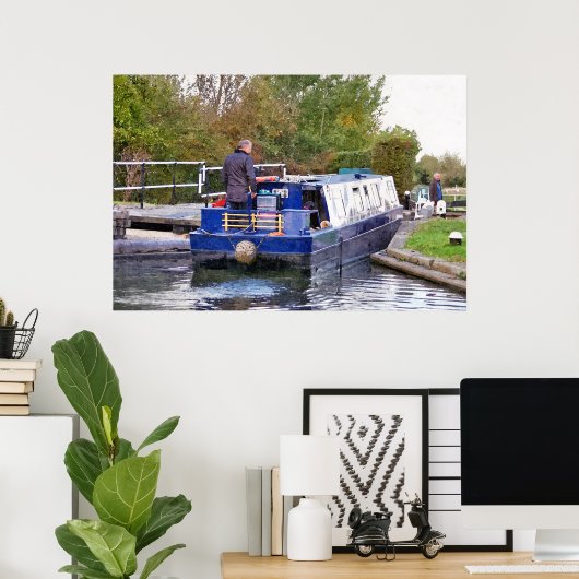CANAL BOATS POSTER (Thuiskantoor)
