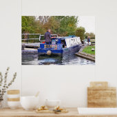 CANAL BOATS POSTER (Keuken)