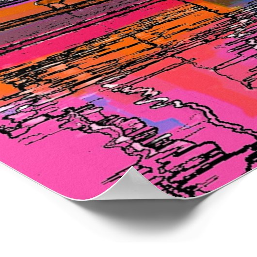 CANAL BOATS POSTER (Hoek)