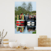 CANAL BOATS POSTER (Keuken)