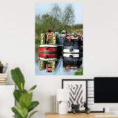 CANAL BOATS POSTER (Thuiskantoor)