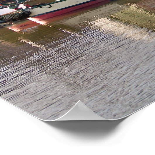 CANAL BOATS POSTER (Hoek)