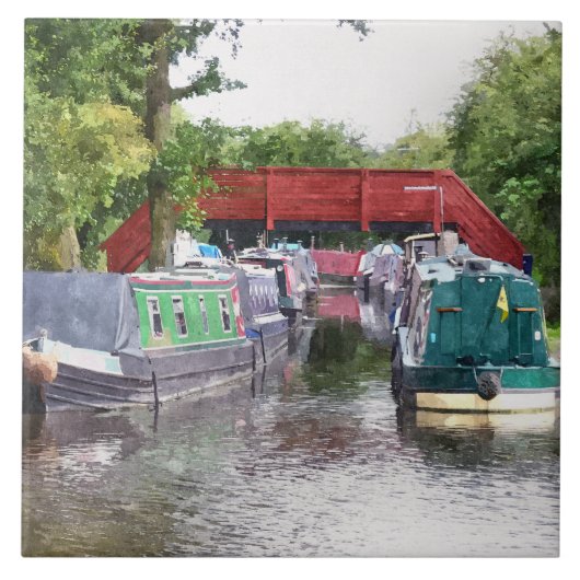 CANAL BOATS TEGELTJE (Voorkant)