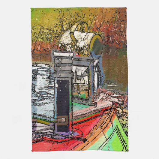 CANAL BOATS THEEDOEK (Verticaal)