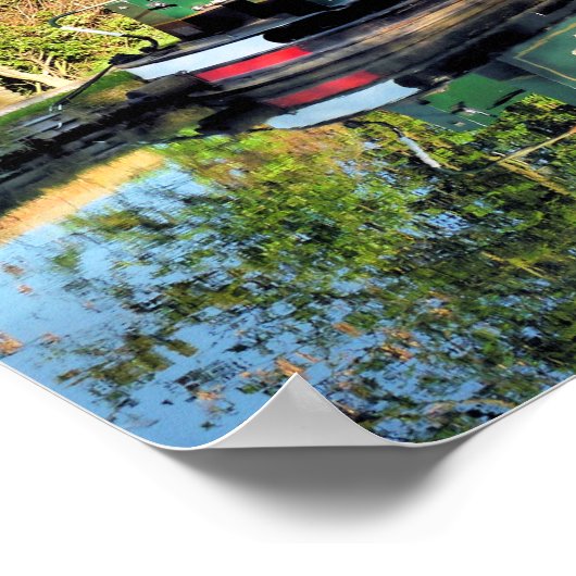 CANAL BOATS UK POSTER (Hoek)