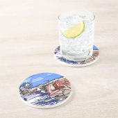 CANAL BOATS UK ZANDSTEEN ONDERZETTER (Zijkant)