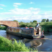 CANAL BOATS VIERKANTE BUTTON 5,1 CM