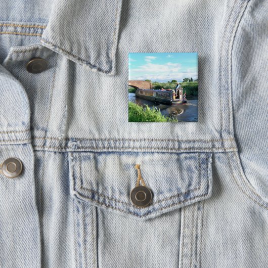 CANAL BOATS VIERKANTE BUTTON 5,1 CM (In situ)