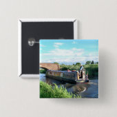 CANAL BOATS VIERKANTE BUTTON 5,1 CM (Voorkant /achterkant)