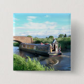 CANAL BOATS VIERKANTE BUTTON 5,1 CM (Voorkant)