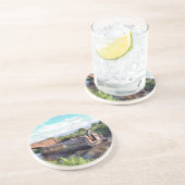 CANAL BOATS ZANDSTEEN ONDERZETTER (Zijkant)