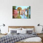 Canal Brugge canvas Afdruk (Insitu (Slaapkamer))