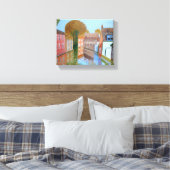 Canal Brugge canvas Afdruk (Insitu (Slaapkamer))