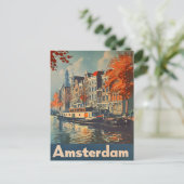 Canal Charm: Amsterdams Briefkaart (Staand voorkant)